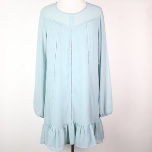 BCBGeneration Womens Medium Eyelet Cloudy Haze Boho Tunic Dress